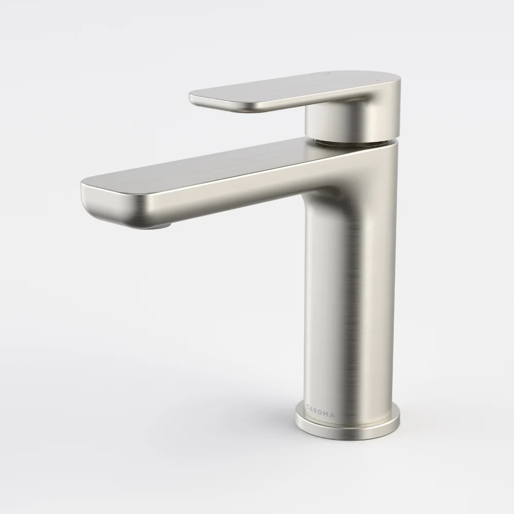 Caroma Luna II Basin Mixer Brushed Nickel Lead Free - Image 2