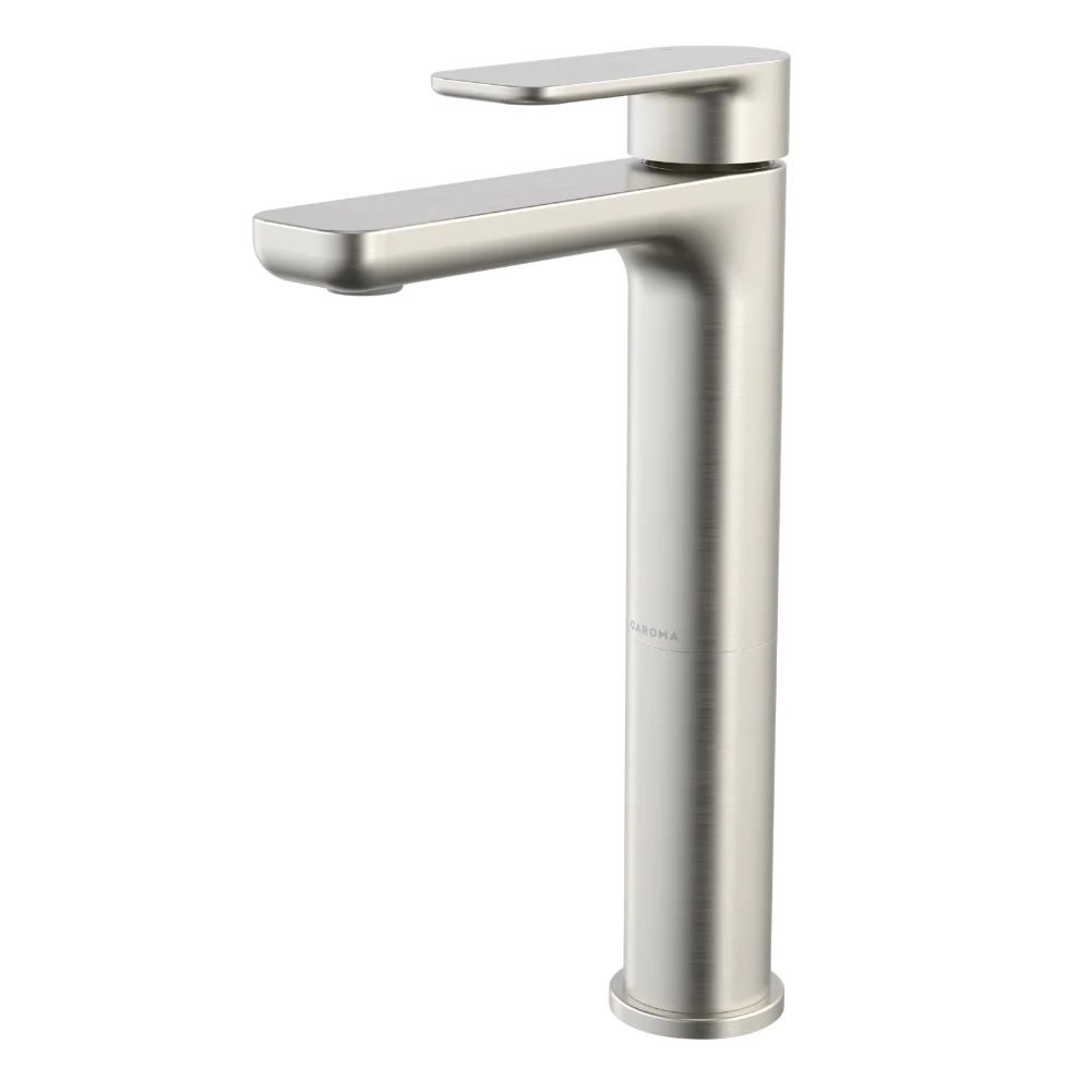 Caroma Luna II Tower Basin Mixer Brushed Nickel Lead Free - Image 3