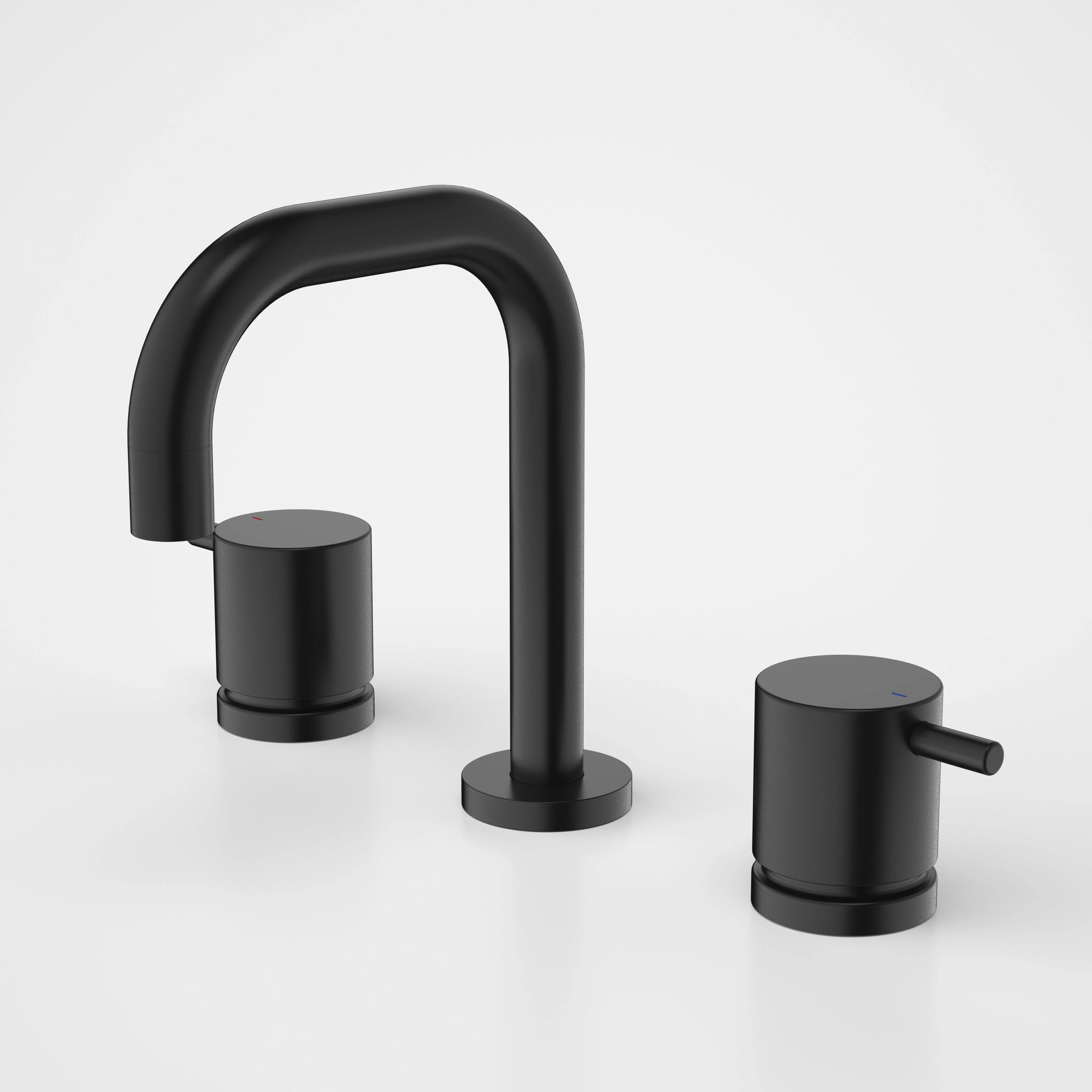 Caroma Luna Lever Basin Set Lead Free Satin Black - Image 2