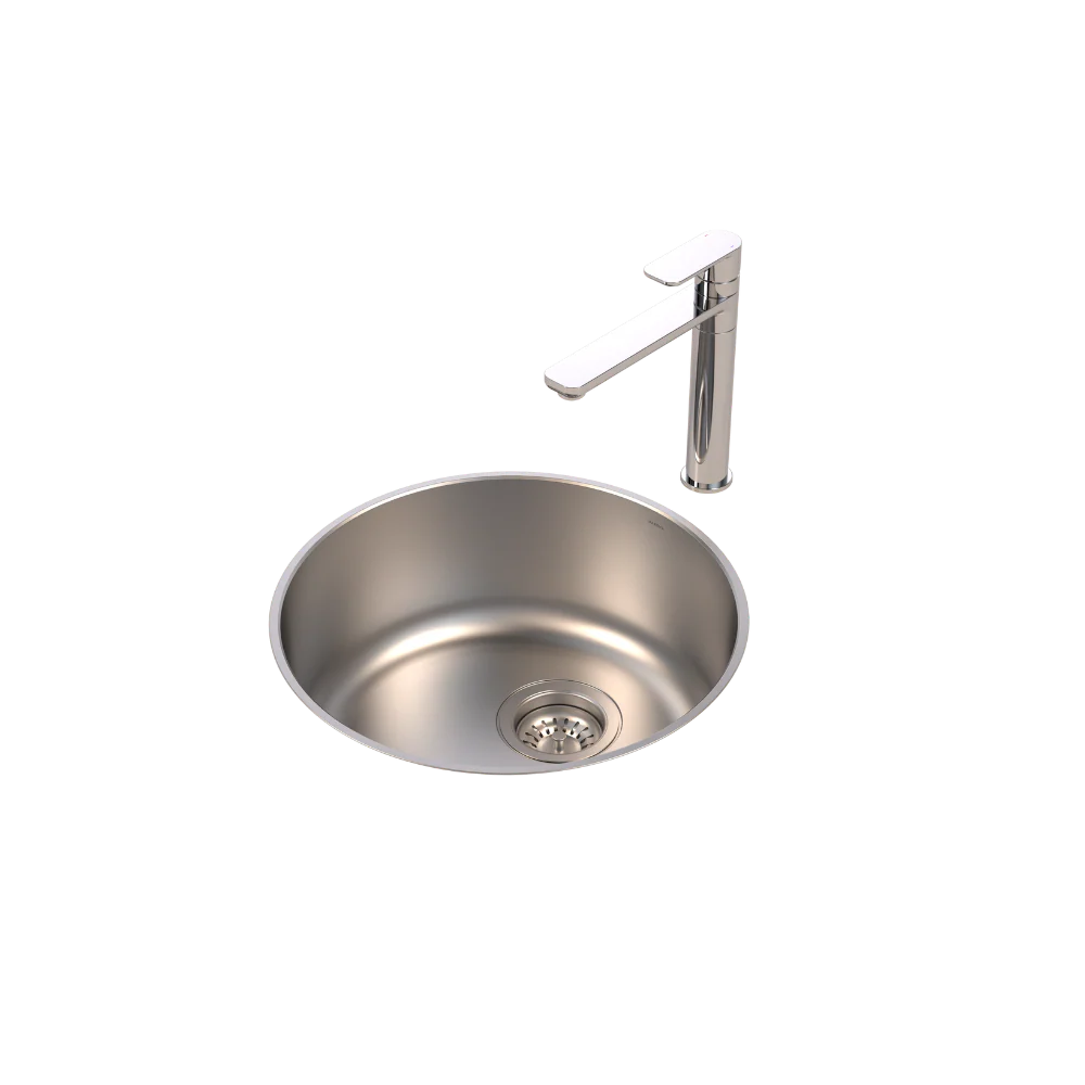Caroma Luna Round Bowl Undermount & Overmount Chrome - Image 3