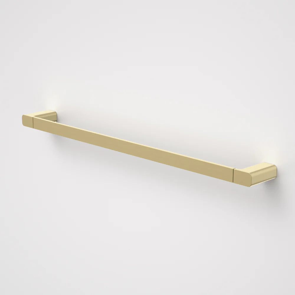 Caroma Luna Single Towel Rail 630mm Brushed Brass - Image 2