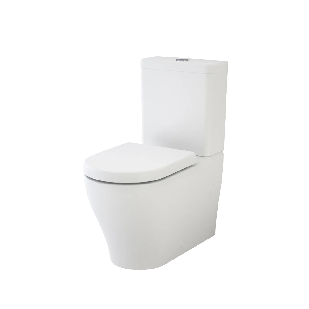 Caroma Luna Wall Faced Toilet Suite (Back Entry) White