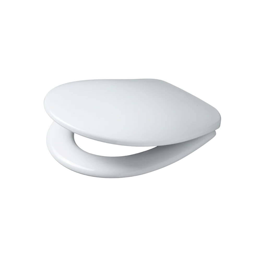 Caroma Profile Soft Close Seat Chrome Hinge with GermGard® White
