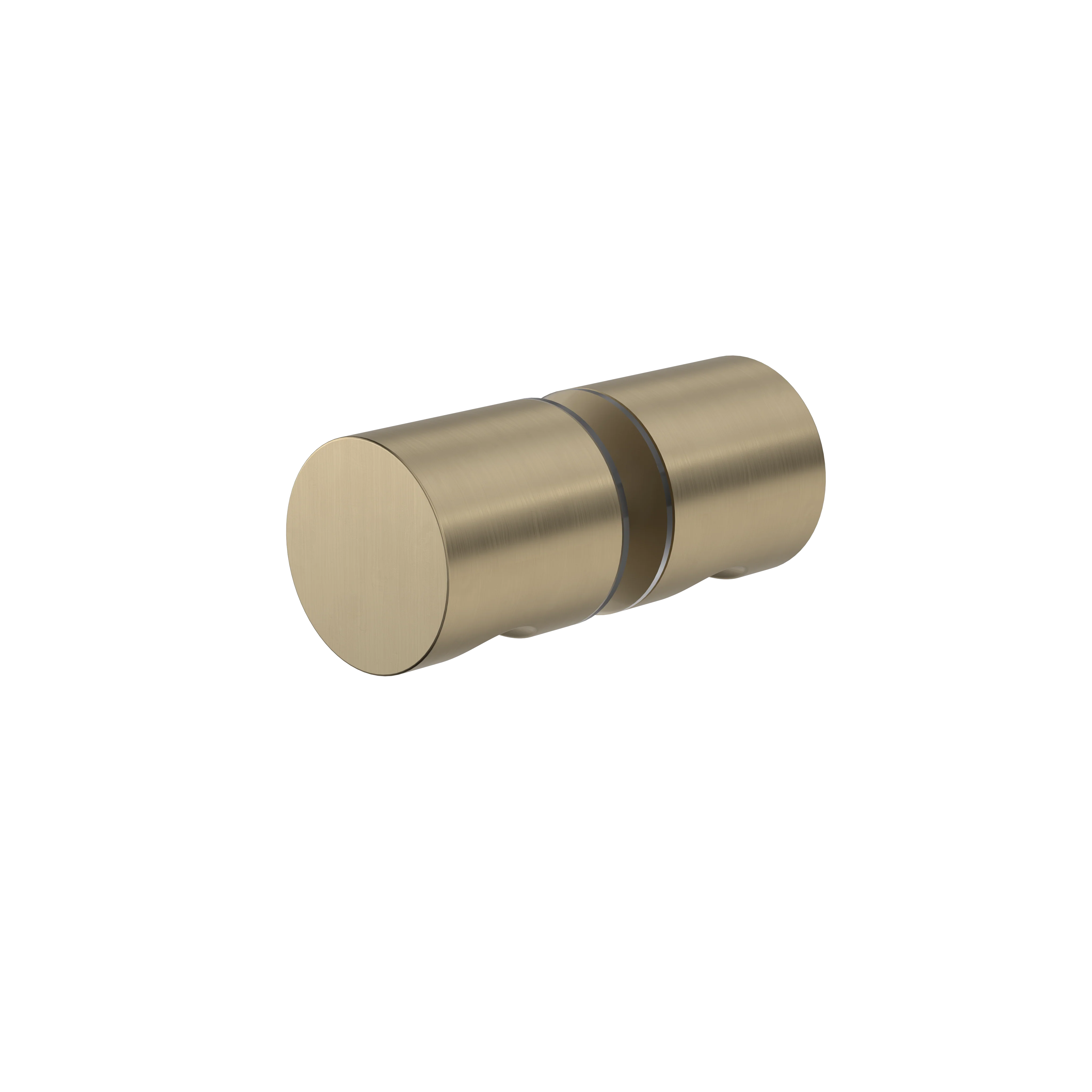 Caroma Shower Door Handle Round Brushed Brass