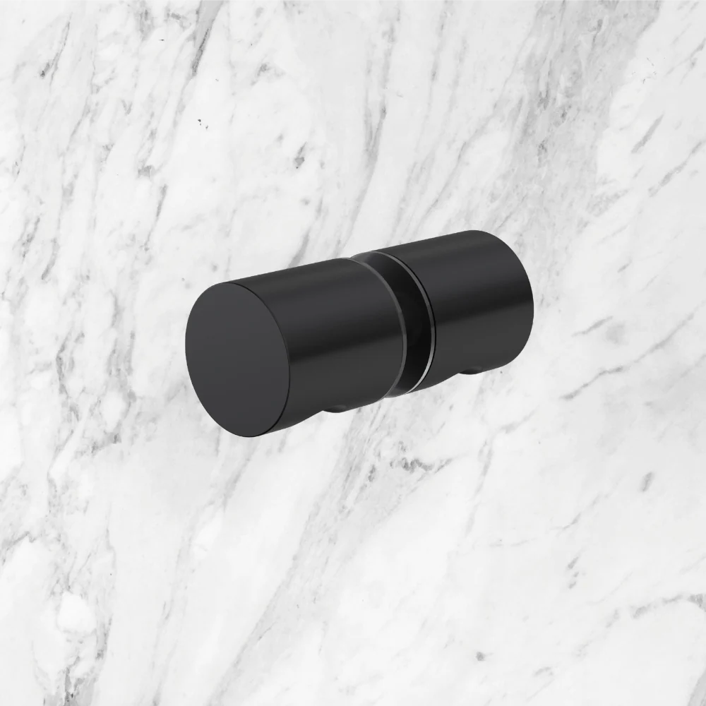 Caroma Shower Door Handle Round Matte Black - Image 2
