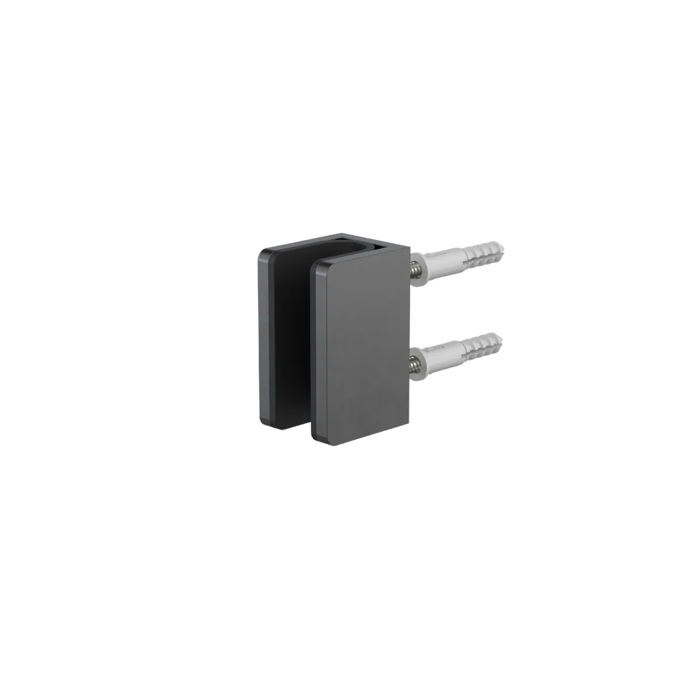 Caroma Shower Glass U Bracket Gunmetal - Image 3