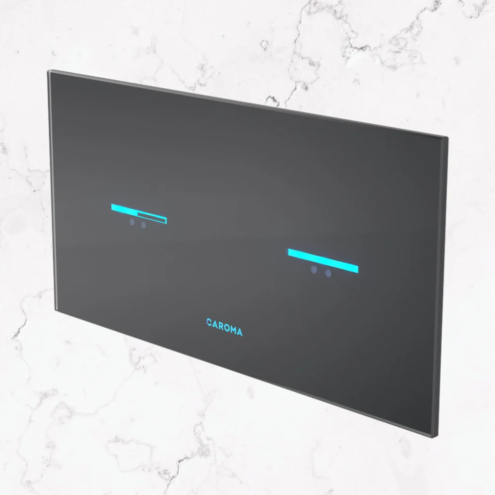 Caroma Smart Command Invisi II Front Panel Only Black - Image 2