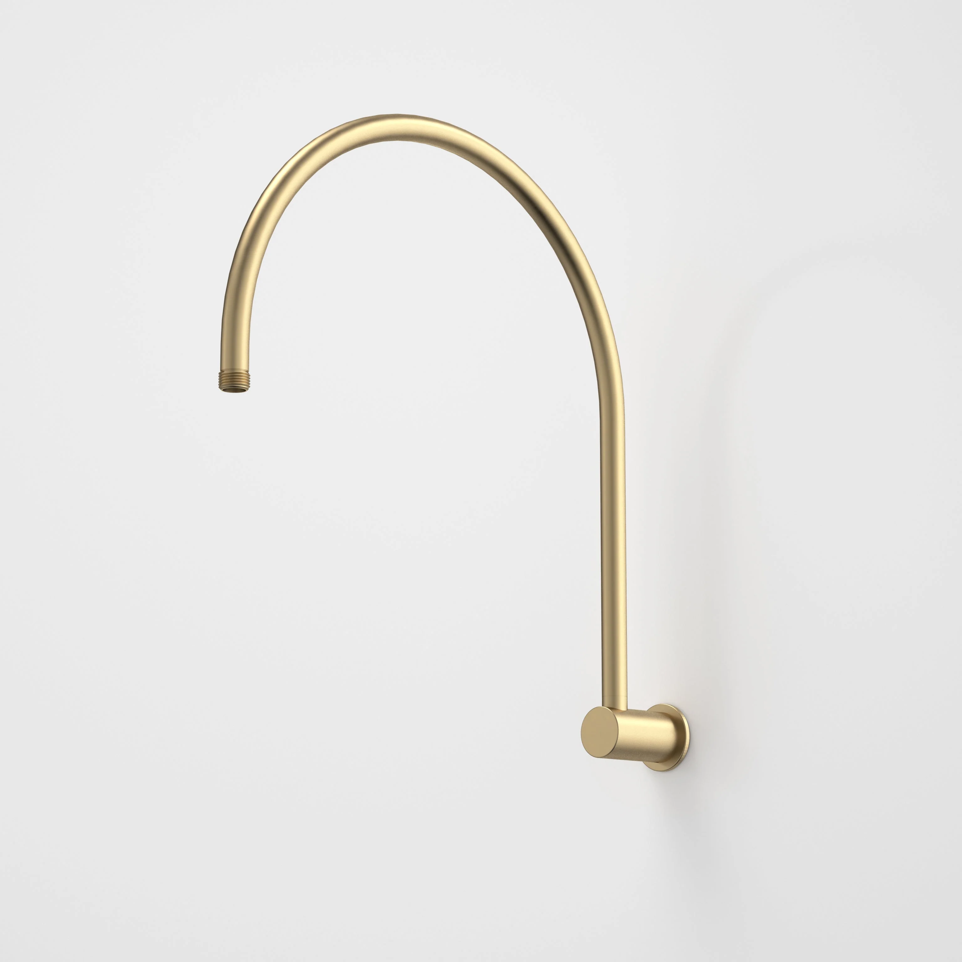 Caroma Upswept Shower Arm Brushed Brass - Image 2