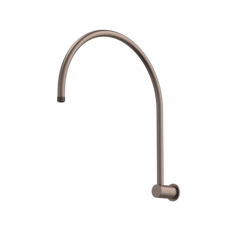 Caroma Upswept Shower Arm Brushed Bronze - Image 3