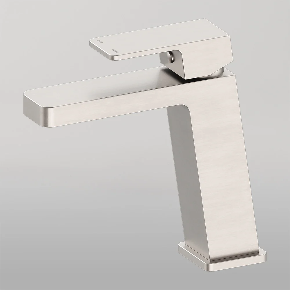 Nero Celia Basin Mixer Angle Spout Brushed Nickel - Image 2