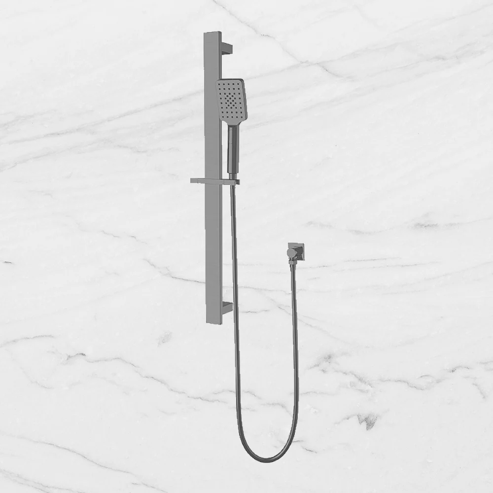 Nero Celia Shower Rail Brushed Gunmetal - Image 2