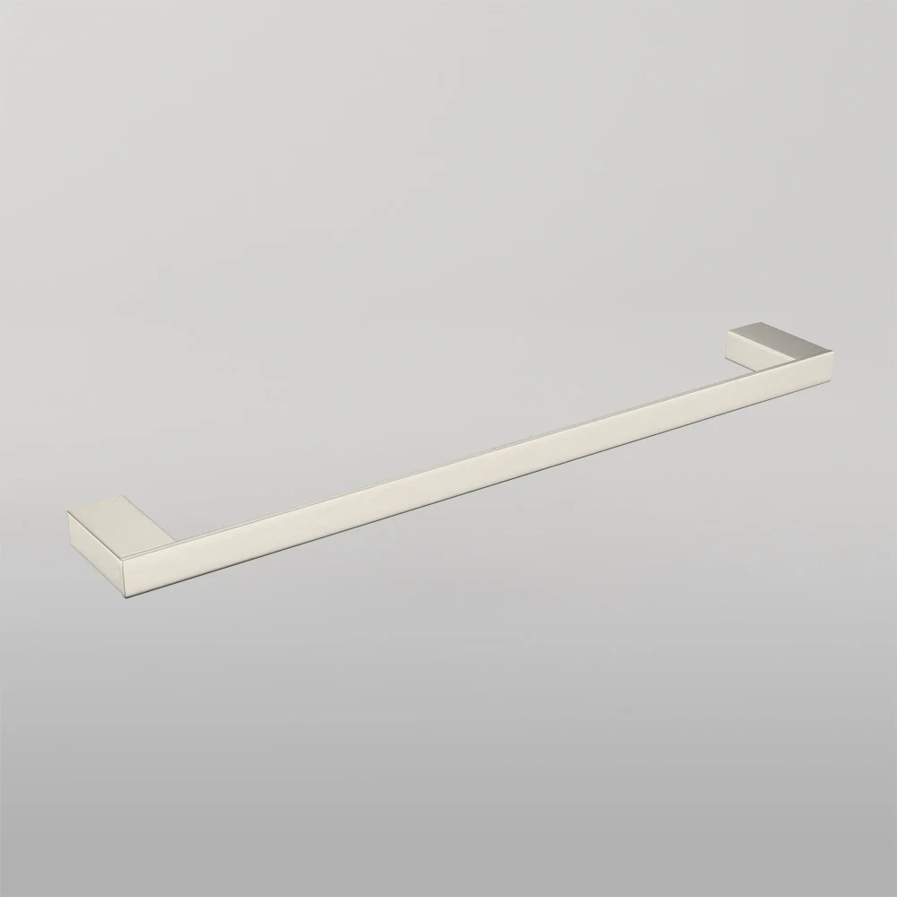 Nero Celia Single Towel Rail 800mm Brushed Nickel - Image 2