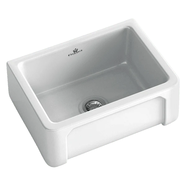 Chambord Henri Single Bowl Fireclay White