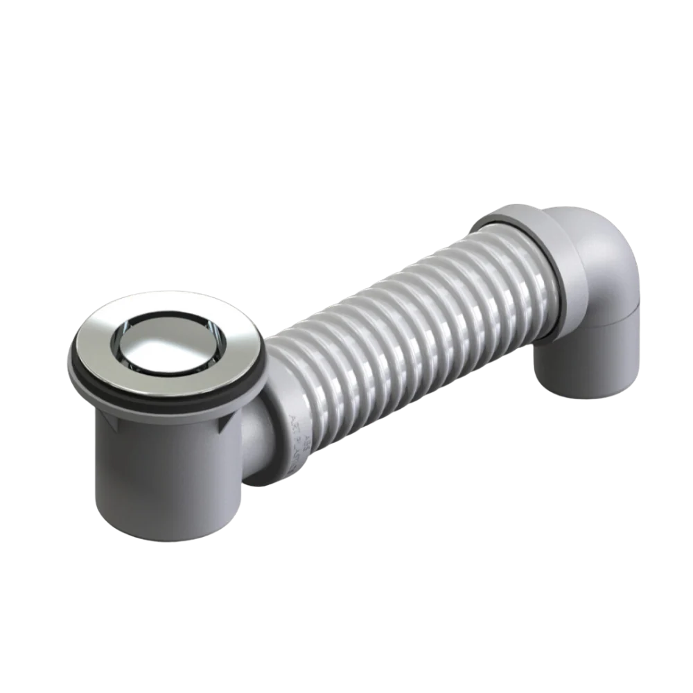 Art Australia Chrome 40mm Bath Bend Pop Down with Connector - Image 3