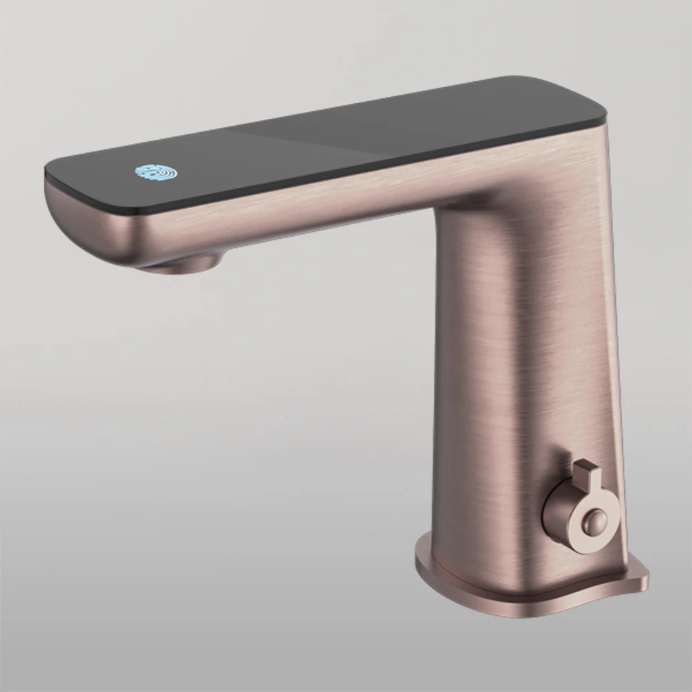 Nero Claudia Sensor Mixer With Black Top Display Brushed Bronze - Image 2
