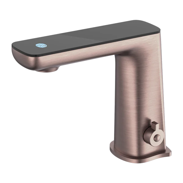 Nero Claudia Sensor Mixer With Black Top Display Brushed Bronze - Image 3