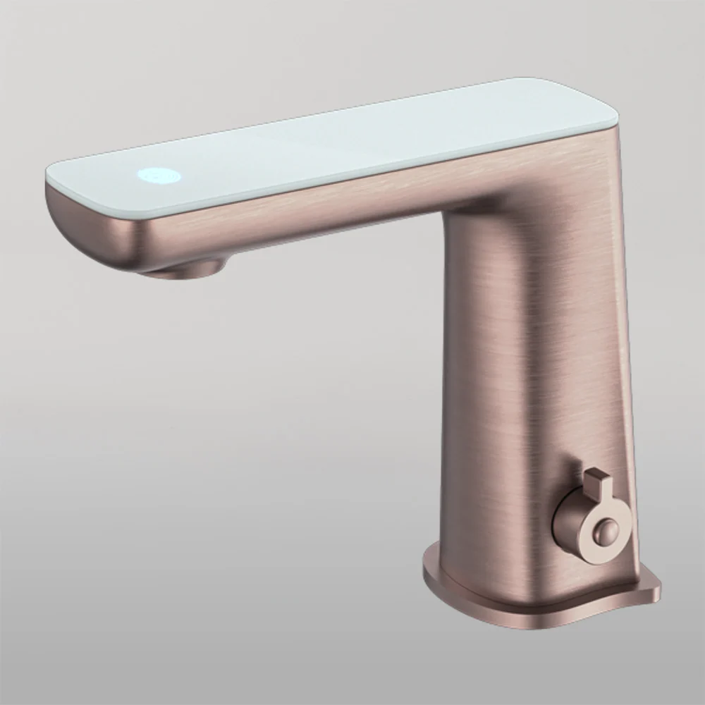 Nero Claudia Sensor Mixer With White Top Display Brushed Bronze - Image 2