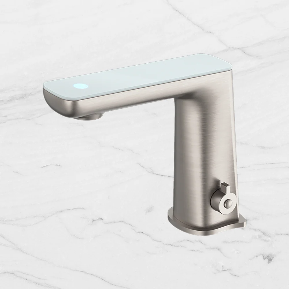 Nero Claudia Sensor Mixer with White Top Display Brushed Nickel - Image 2