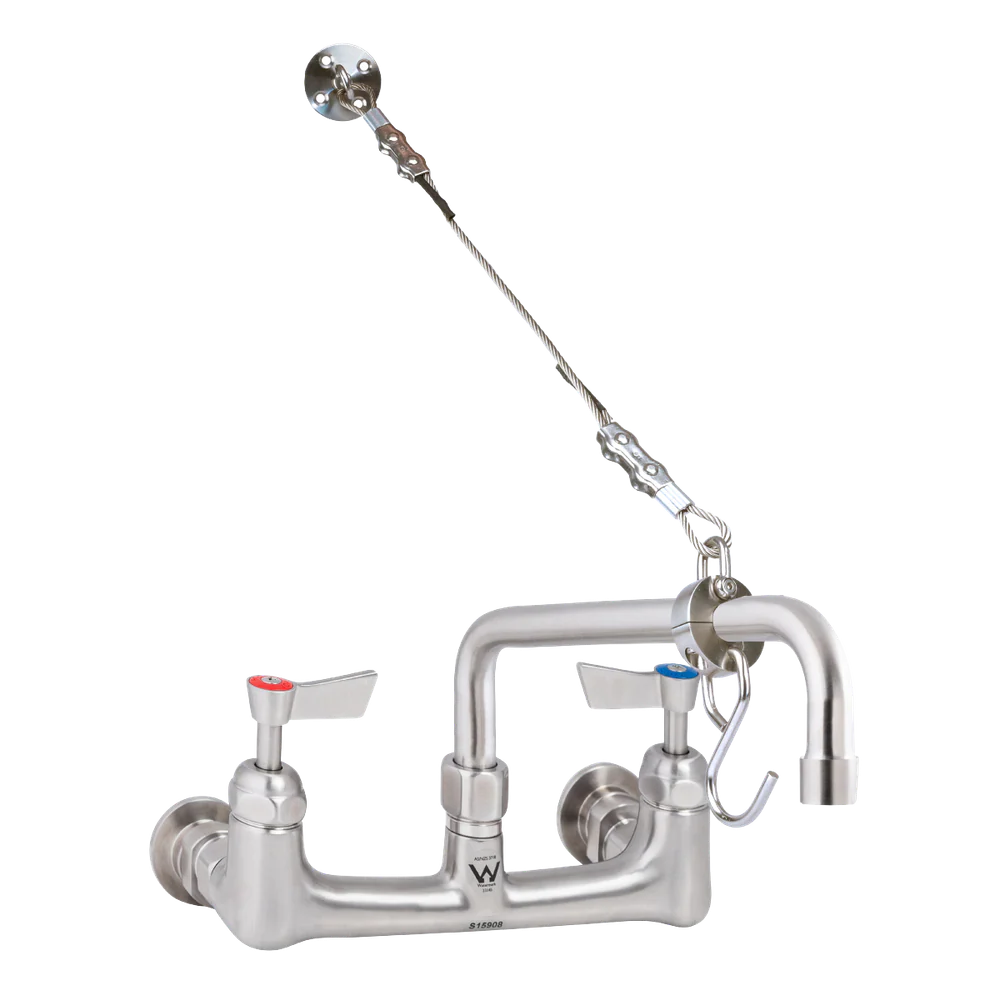 3monkeez Cleaners Sink Exposed Wall Mount Body with Fixed Spout and Wall Bracket - Image 3