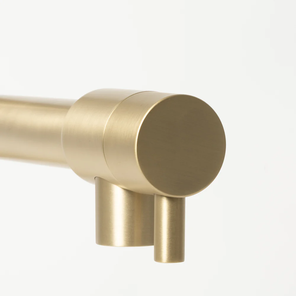 Alma Cleo Brushed Brass Gold Pull Down Dual Spray Mixer - Image 6