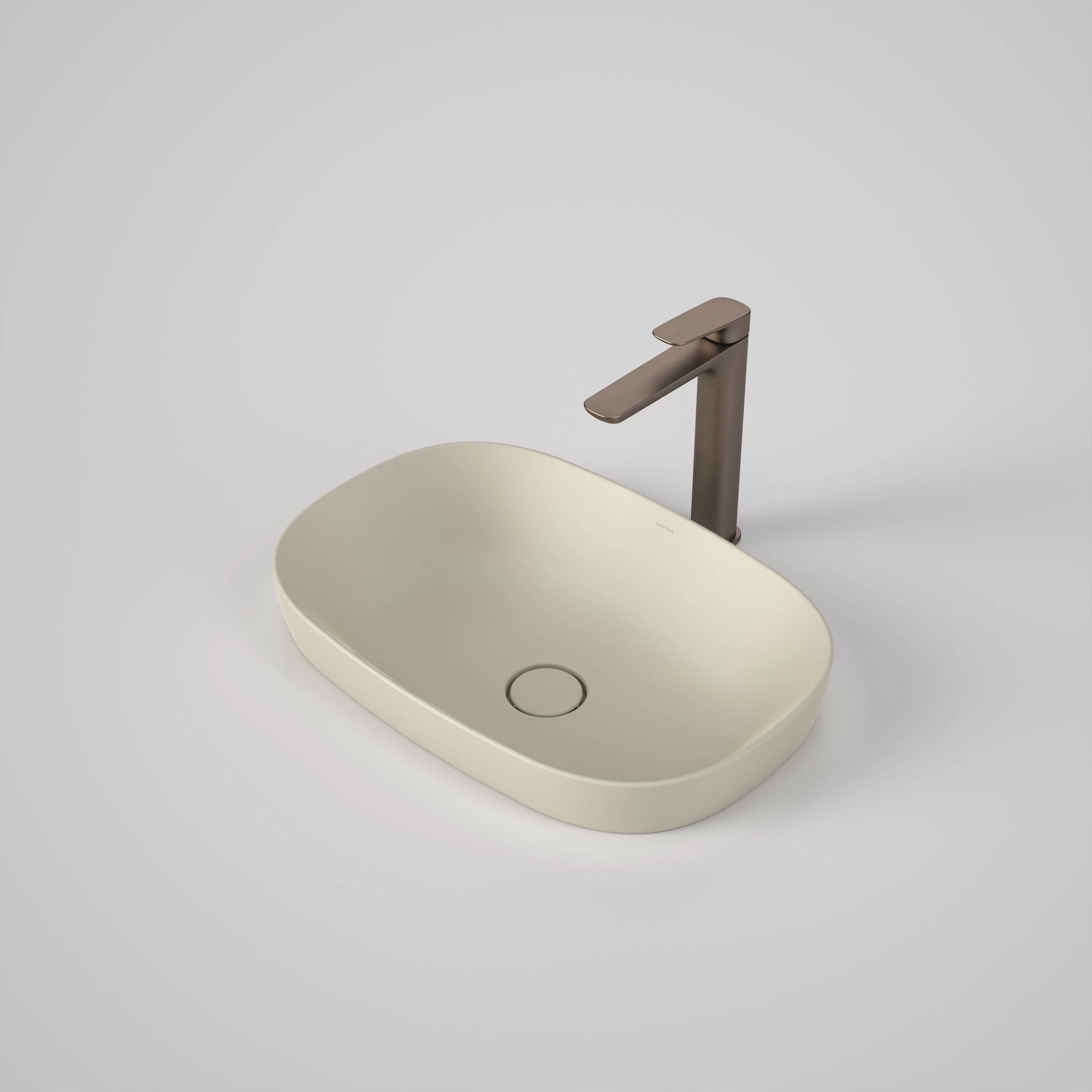 Caroma Contura II 530mm Inset Basin Matte Clay - Image 2