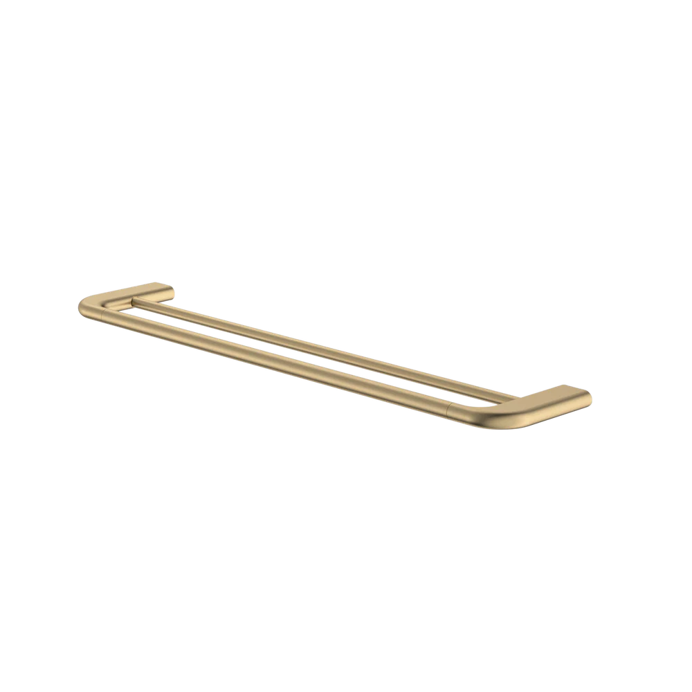 Caroma Contura II 620mm Double Towel Rail Brushed Brass - Image 3