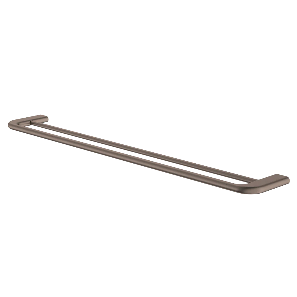 Caroma Contura II 820mm Double Towel Rail Brushed Bronze