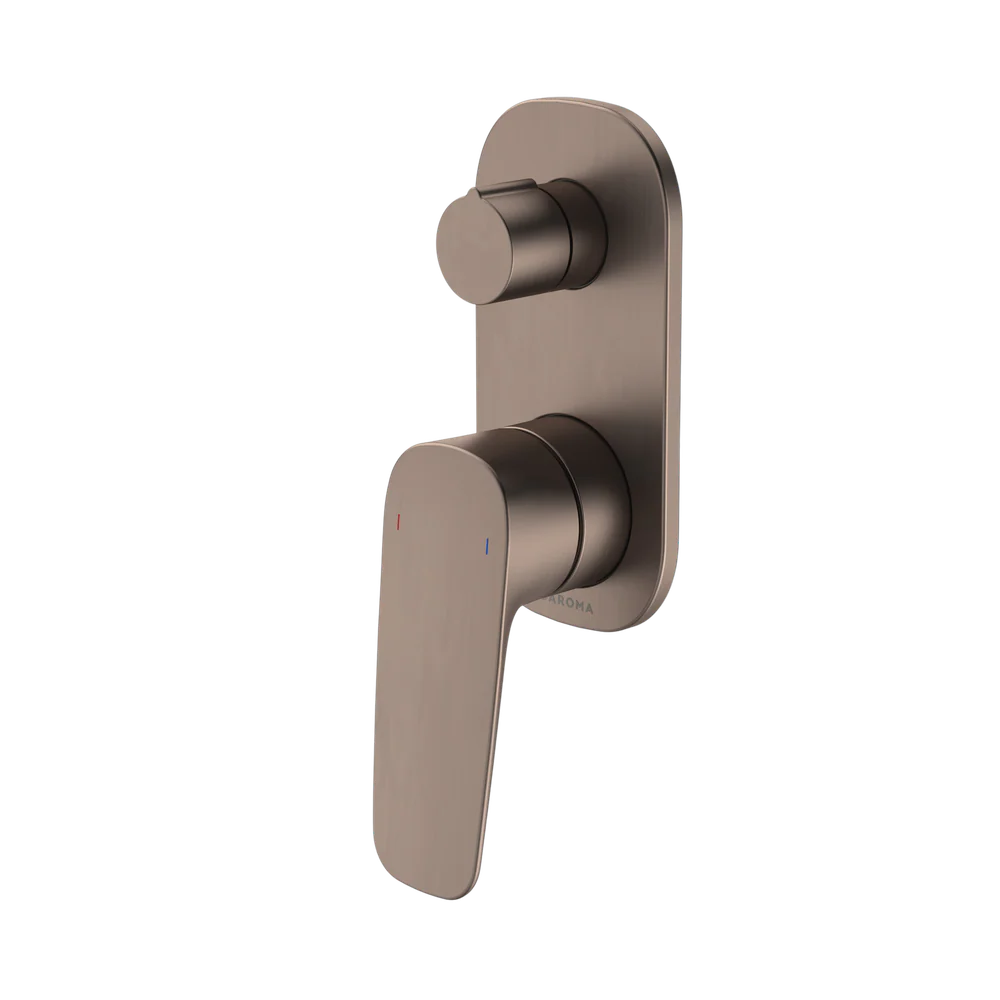 Caroma Contura II Bath/Shower Mixer with Diverter Brushed Bronze