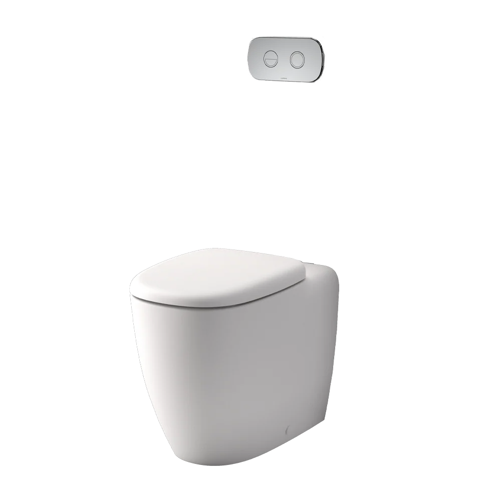 Caroma Contura II Cleanflush Invisi Series II Wall Faced Suite Matte White - Image 3