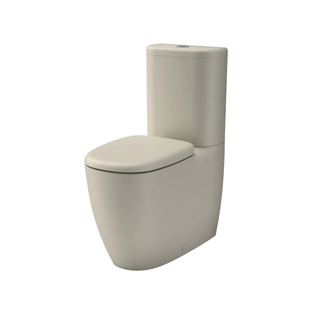 Caroma Contura II Cleanflush Wall Faced Close Coupled (Back Inlet) Suite Matte Clay
