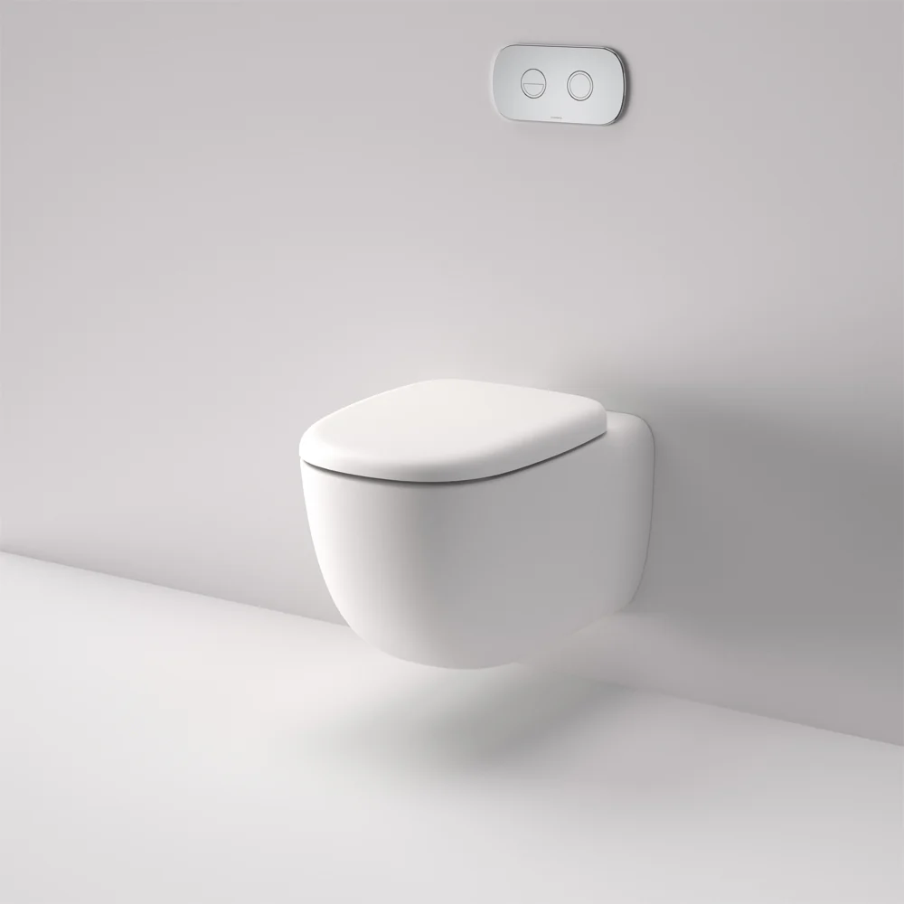 Caroma Contura II Cleanflush Wall Hung Invisi Series II Suite GermGard Matte White - Image 2