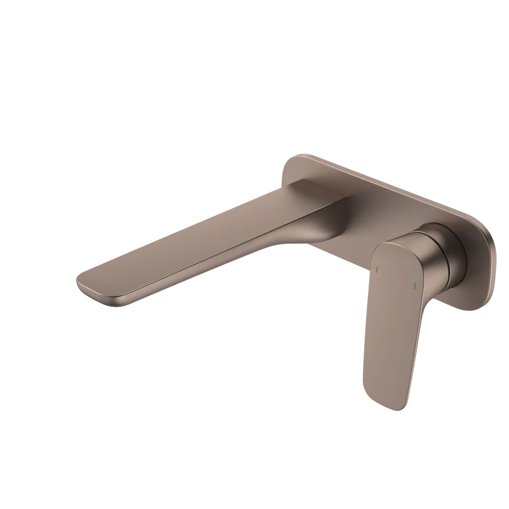 Caroma Contura II Wall Basin/Bath Mixer 180mm Lead Free Brushed Bronze - Image 3