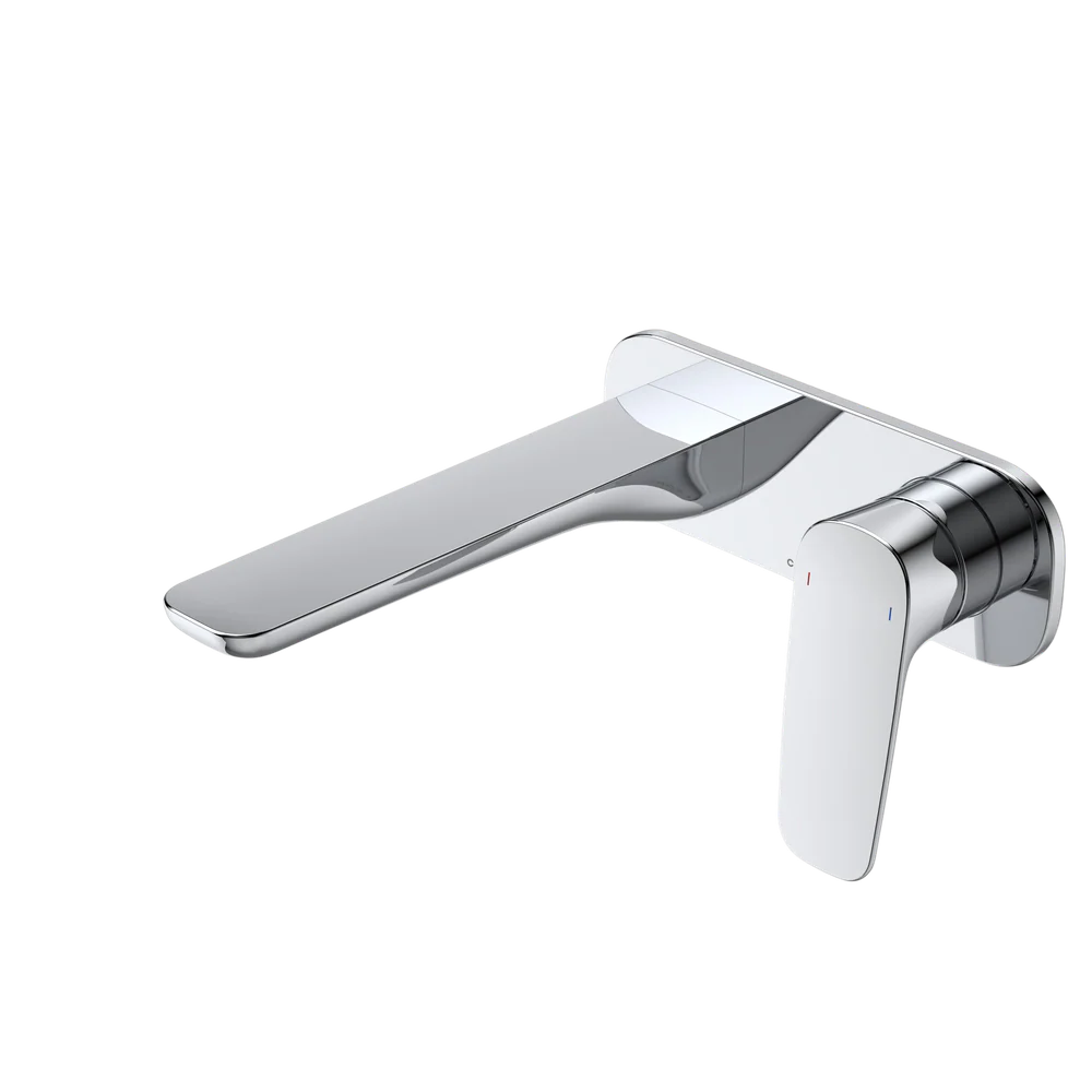 Caroma Contura II Wall Basin/Bath Mixer 180mm Lead Free Chrome - Image 3