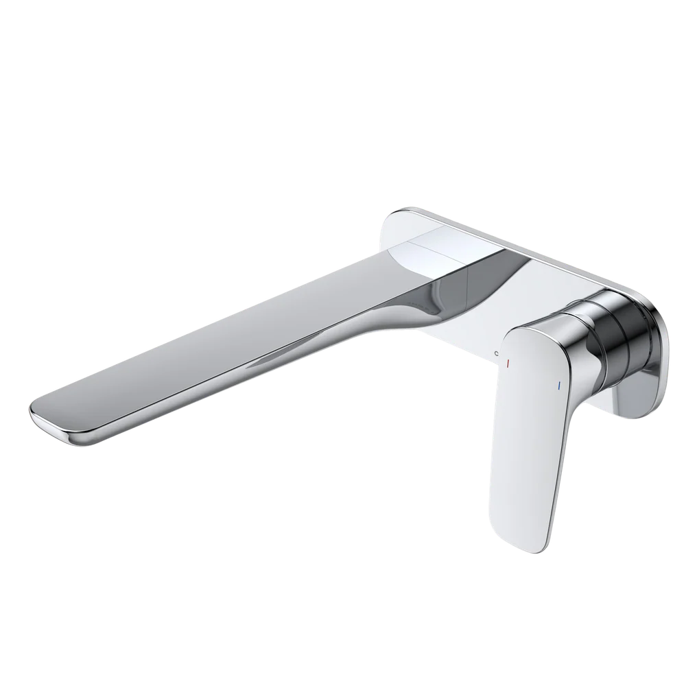 Caroma Contura II Wall Basin/Bath Mixer 220mm Lead Free Chrome - Image 3