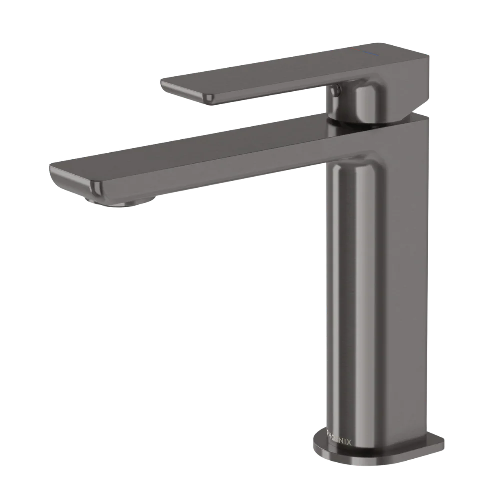 Phoenix Gloss MKII Basin Mixer Brushed Carbon - Image 3