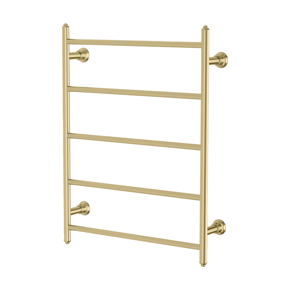 Phoenix Cromford Heated Towel Ladder 550x750mm Brushed Gold - Image 3