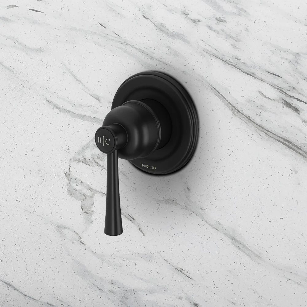 Phoenix Cromford SwitchMix Shower/Wall Mixer (Fit-Off Kit) Matte Black Lead Free - Image 2