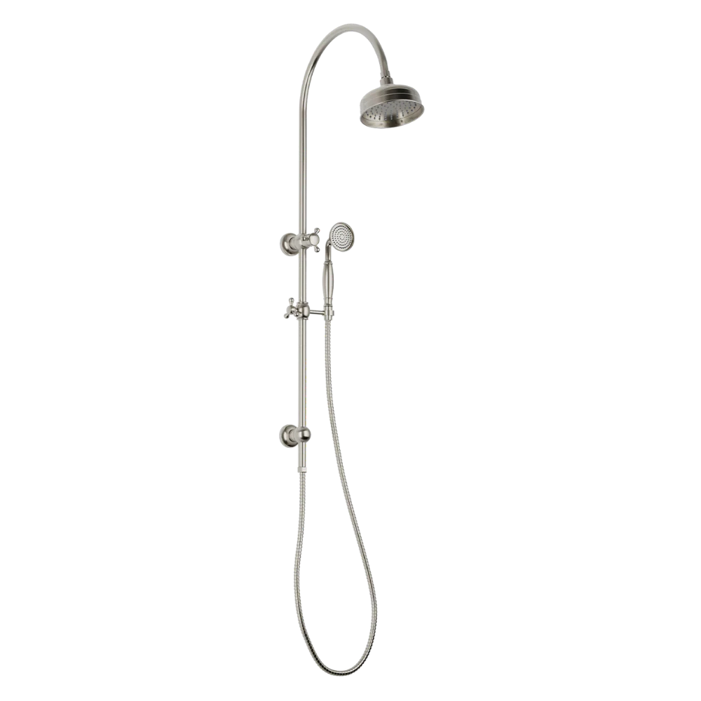 Phoenix Cromford Twin Shower Brushed Nickel