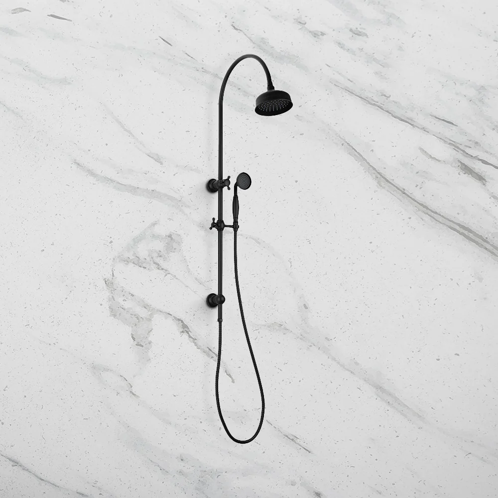 Phoenix Cromford Twin Shower Matte Black - Image 2