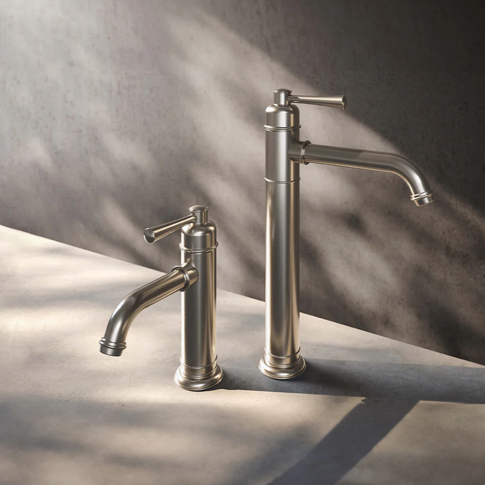 Phoenix Cromford Vessel Mixer Brushed Nickel - Image 2