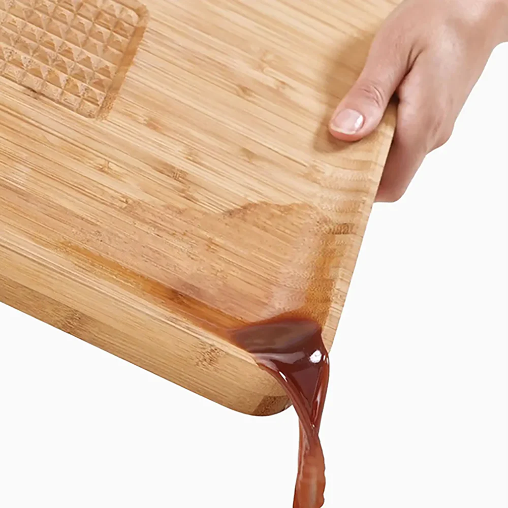 Joseph Joseph Cut&Carve Bamboo Chopping Board - Image 7