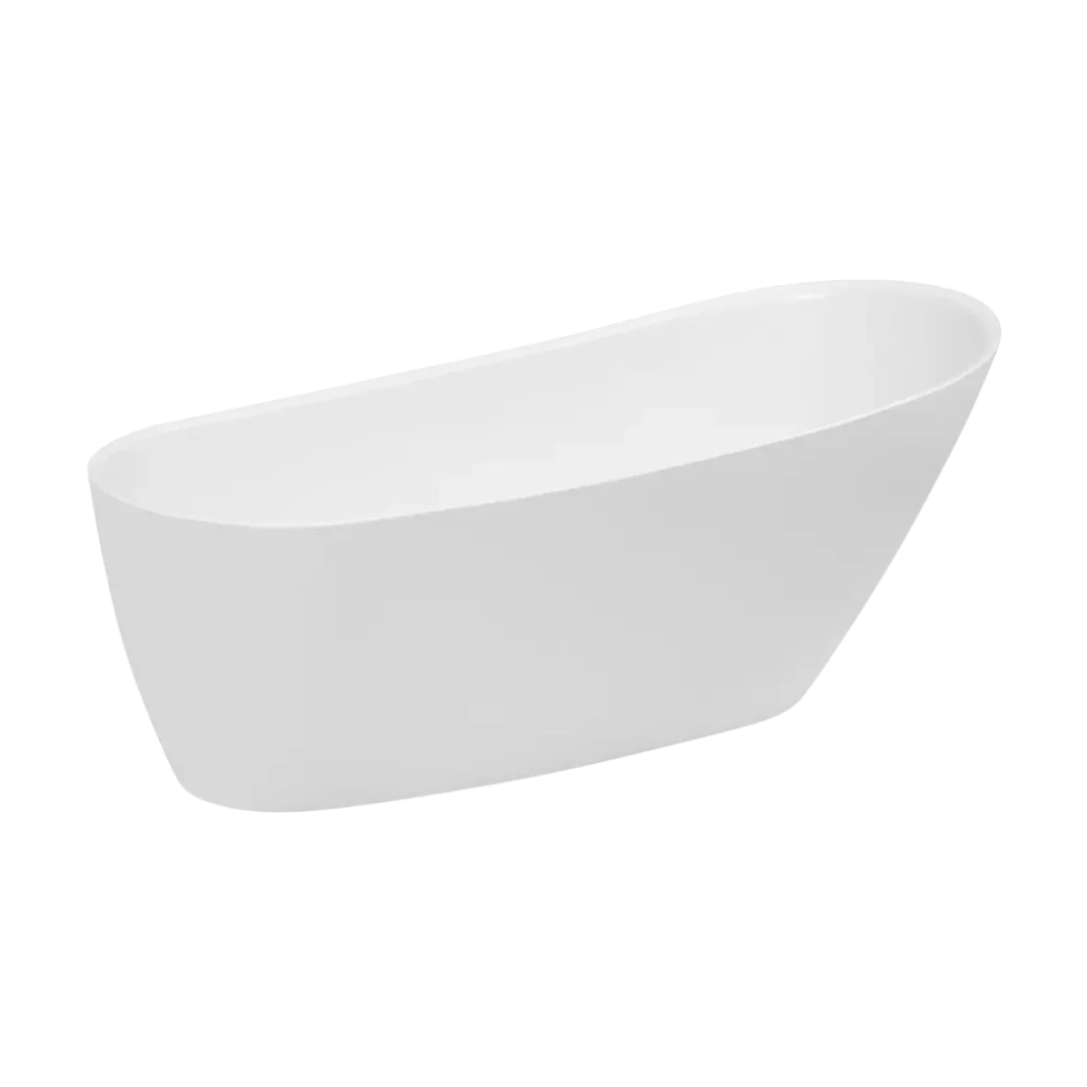 Decina Caval 1680 Freestanding Bath with Integrated Overflow White - Image 3