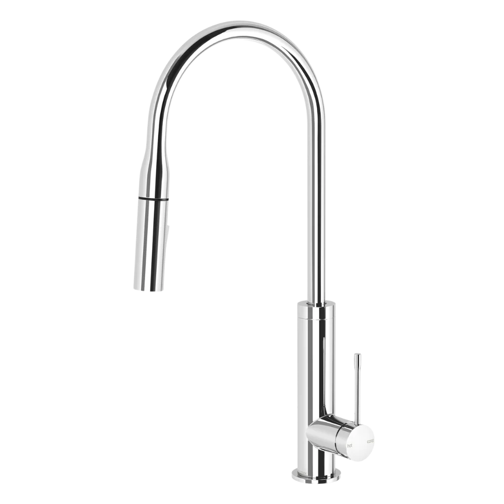 Phoenix Deja Pull Out Chrome Sink Mixer 220mm