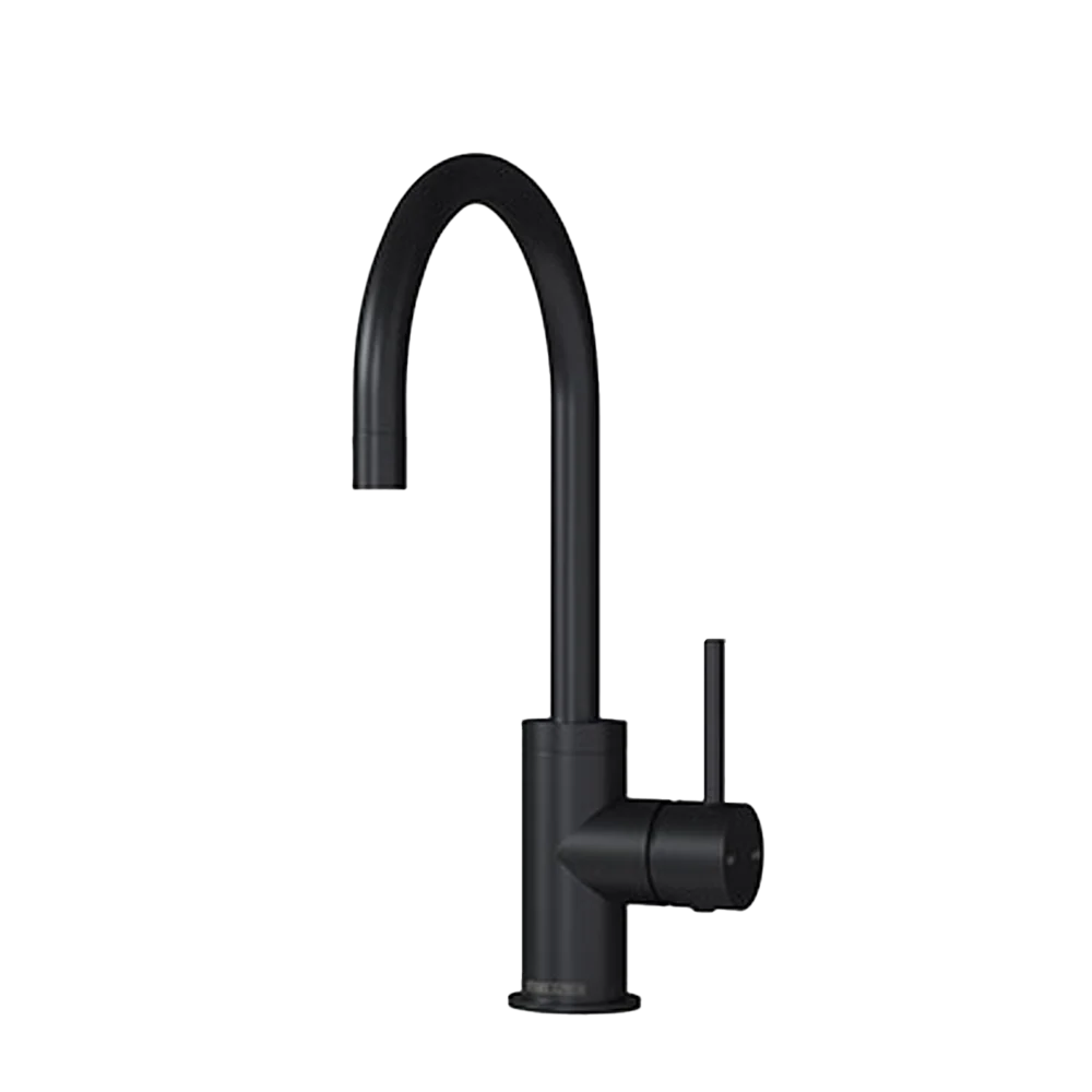 Stiebel Eltron Design-Kollektion Gooseneck Open Vented Sink Mixer Matte Black