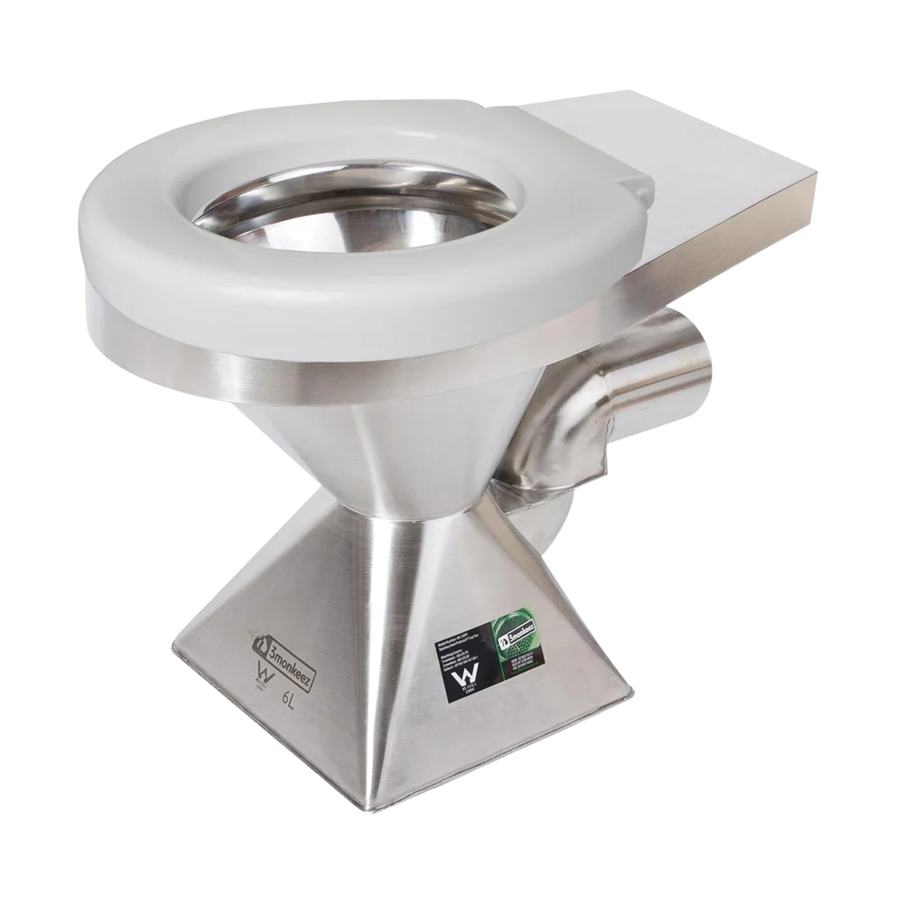 3monkeez Disable Pedestal Toilet Pan P Trap with Seat - Image 3