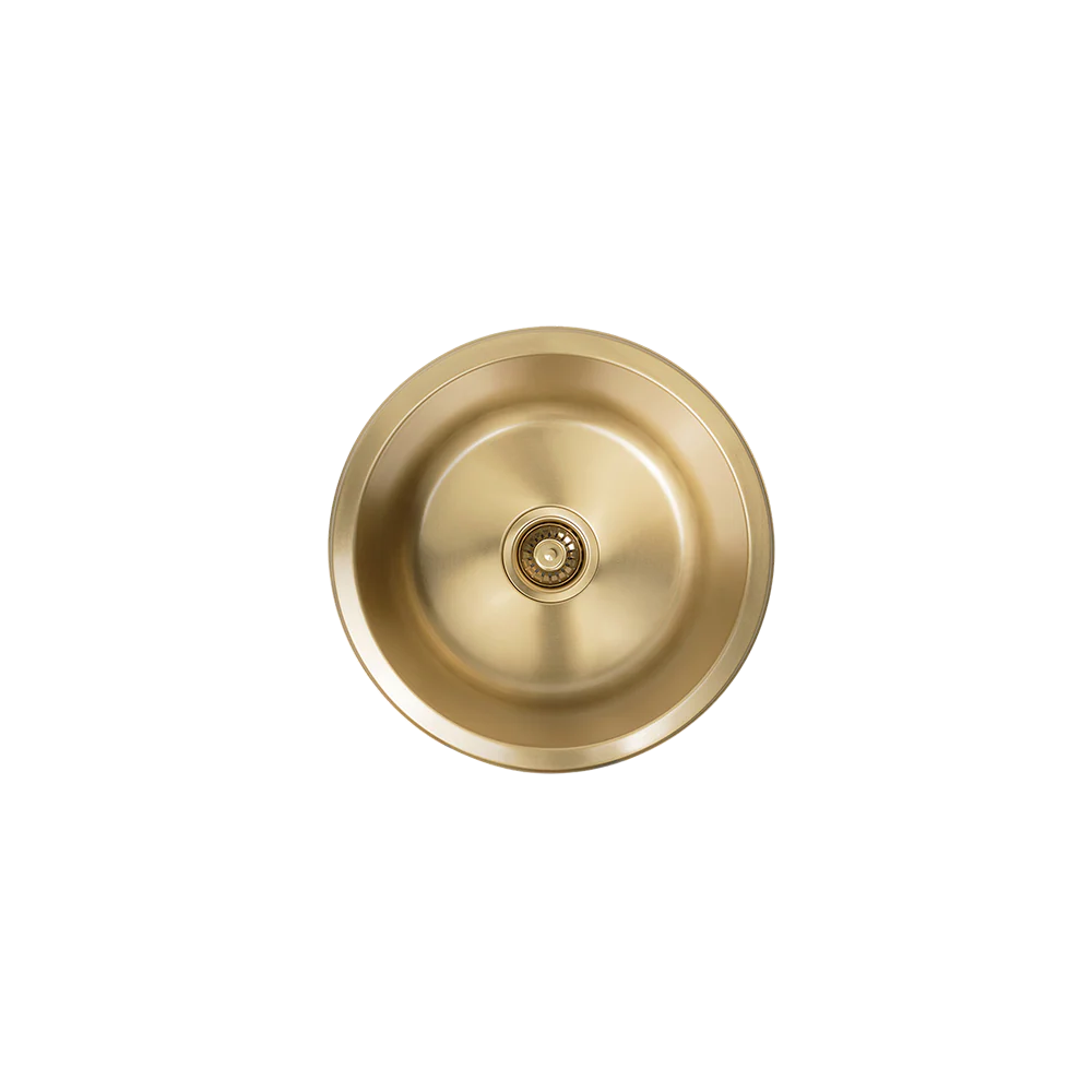 Alma Brushed Brass Gold Divya 425x425 Round Sink