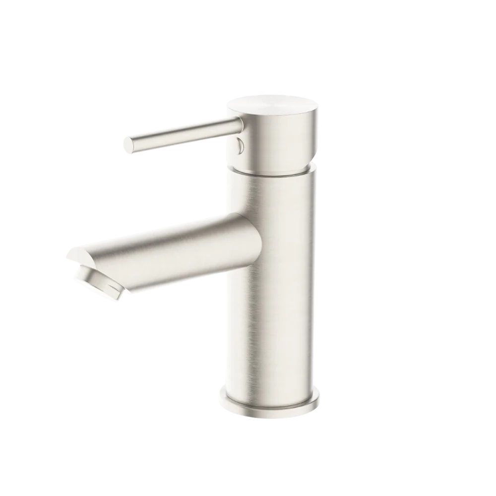 Nero Dolce Basin Mixer Straight Spout Brushed Nickel
