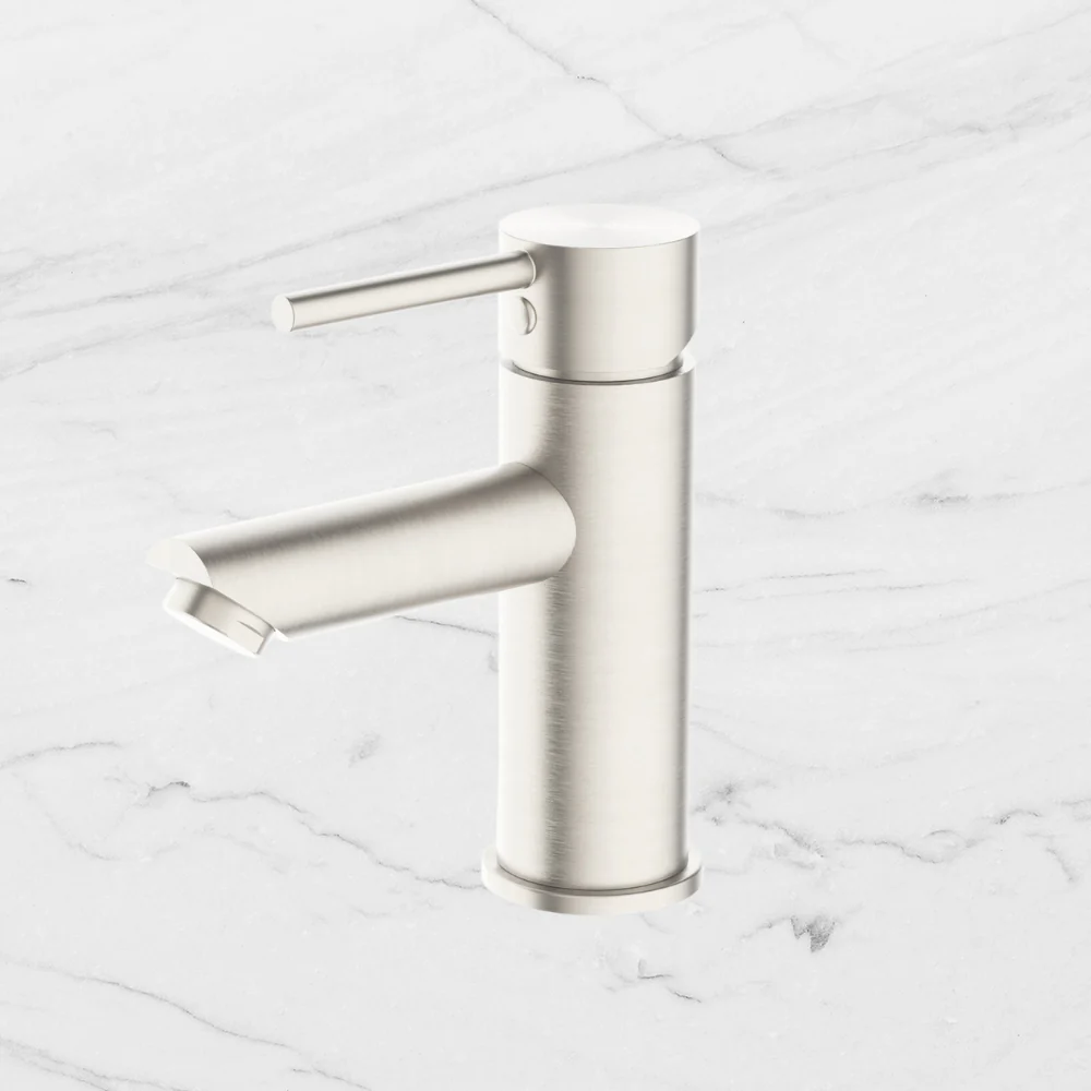Nero Dolce Basin Mixer Straight Spout Brushed Nickel - Image 2