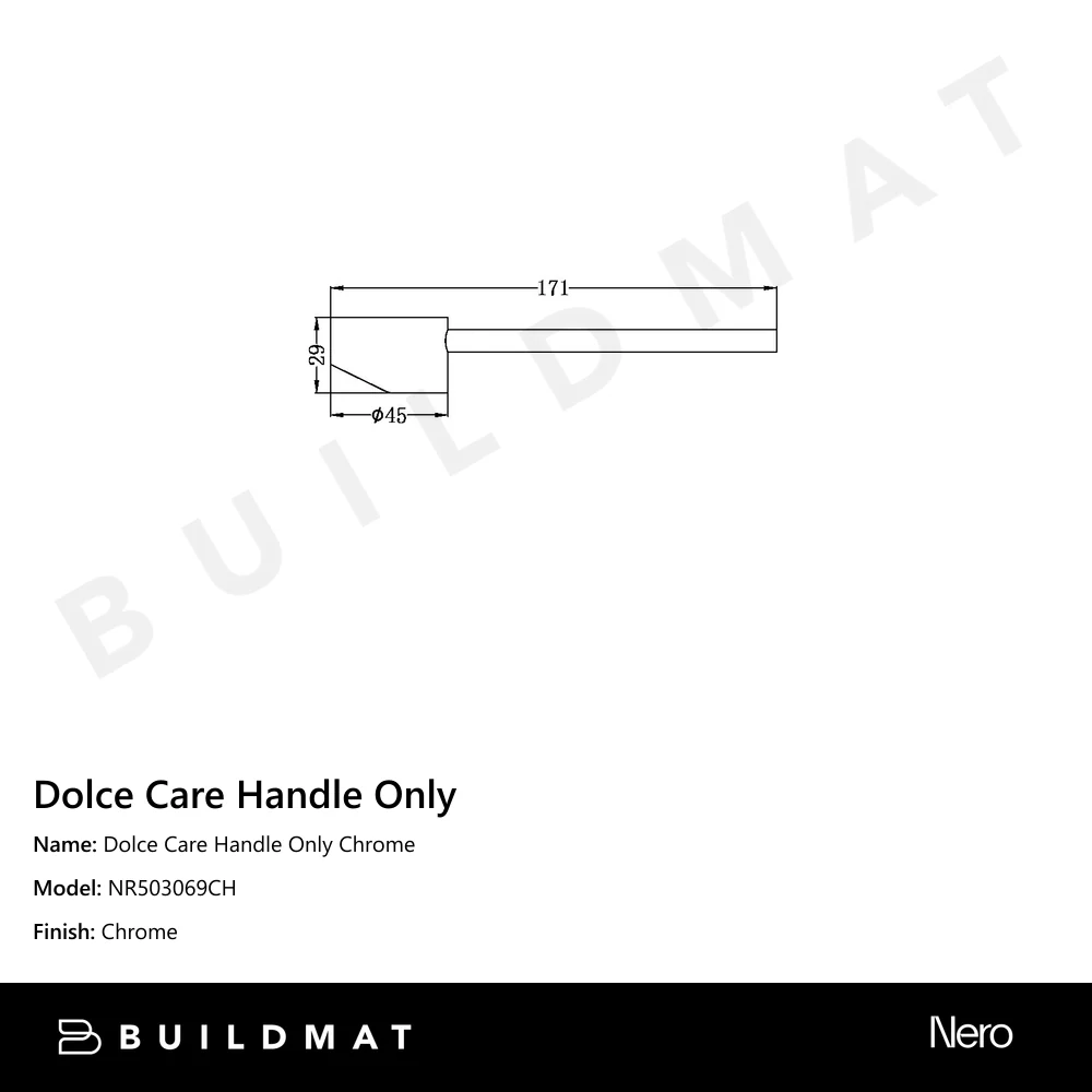 Nero Dolce Care Handle Only Chrome - Image 4
