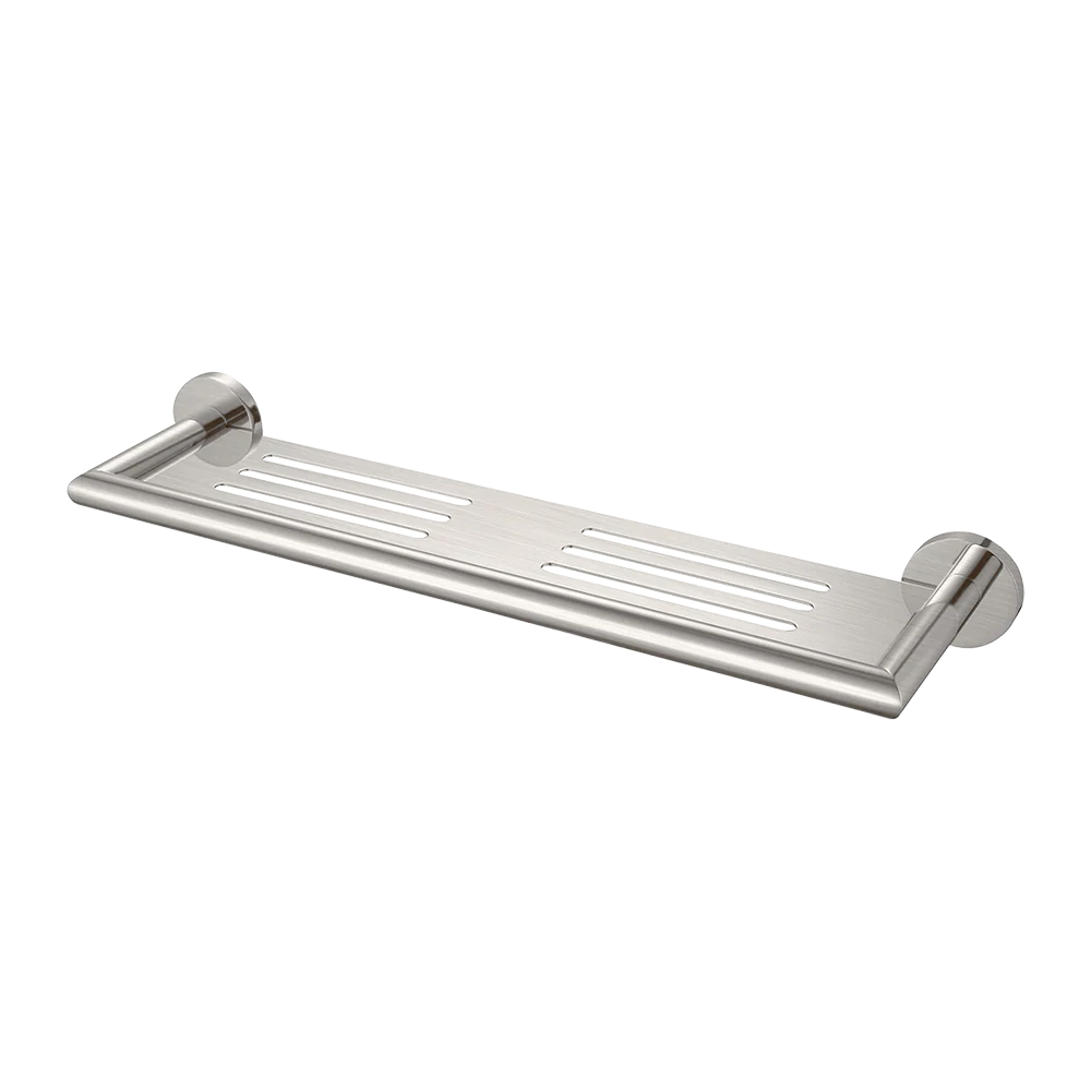 Nero Dolce Metal Shower Shelf Brushed Nickel
